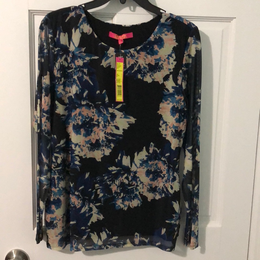 Catherine Malandrino sheer top. Lightweight top.